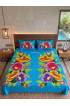 Hand Painted Rayon Bedsheet Set King Size Hand Painted Rayon Bedsheet Set King Size
